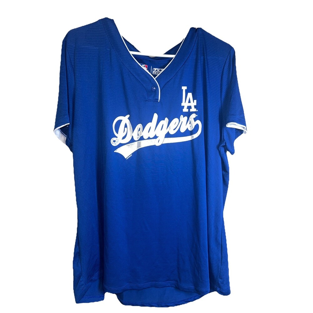 LA Dodgers Baseball MLB Women's Short Sleeve Shirt Sz XXL